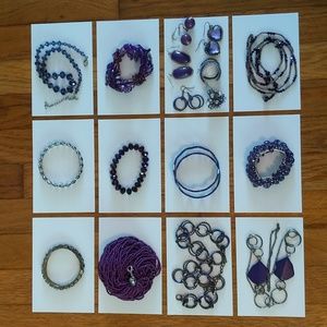 Purple costume jewelry